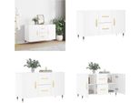Vidaxl Credenza Bianca 100X36X60 Cm Materiale A Base Di Legno - Credenza - Credenza - Armadio - Armadio Portaoggetti