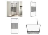 Vidaxl Schermo Doccia Per Cabina Doccia Con Vetro Trasparente Esg 90X195 Cm - Schermo Doccia - Schermi Doccia - Cabina Doccia - Docce Walk-In