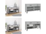 Vidaxl Scarpiera Grigio Sonoma 102X35X55 Cm Materiale A Base Di Legno - Scarpiera - Armadietti Per Scarpe - Contenitore Per Scarpe - Organizzatore Per Scarpe