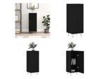 Vidaxl Credenza Nera 34,5X34X90 Cm Materiale A Base Di Legno - Credenza - Credenza - Armadio - Armadio Portaoggetti