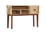 The Living Store Tavolo Consolle 115 X 30 X 76 Cm Legno Massiccio Mango