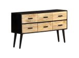 The Living Store Credenza 110X33X64 Cm Legno Massiccio Mango