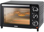 UNOLD Minibackofen 68875 OFEN Allround, schwarz, B:42,8cm H:28,7cm T:31cm, Minibacköfen