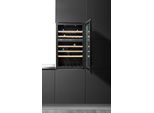 AMICA Einbauweinkühlschrank WK 341 220 S, G (A-G), schwarz, B:59cm H:88,4cm T:60,8cm, Weinkühlschränke, für 58 Standardflaschen á 0,75l, Einbaukühlschrank