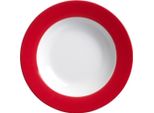 Ritzenhoff & Breker Doppio Teller Tief, Servierteller, Servierplatte, Geschirr, Porzellan, Rot, 270 Ml, 515602