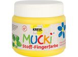 Kreul 28102 Kreul Pittura A Dita Per Tessuti "Mucki"", Giallo, 150 Ml"