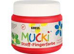 Kreul 28103 Kreul Vernice A Dita Per Tessuti "Mucki"", Rosso, 150 Ml"