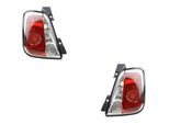 Johns, Fanale Posteriore Combinato Adatto Per Fiat 500 -312 09/10-06/15 Set Destro E Sinistro 51934482 51934478