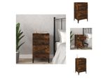 Vidaxl Comodino In Rovere Fumé 40X35X70 Cm - Comodini