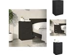 Vidaxl Comodino Nero 40X36X65 Cm - Comodini