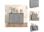 Vidaxl Credenza Grigio Sonoma 90,5X30X70 Cm Materiale A Base Di Legno - Credenze