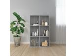 The Living Store Libreria/Sideboard Grey Sonoma 66X30X98 Cm Materiale A Base Di Legno