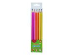Matita Hb Con Gomma Triangolare Neon 12 Pezzi