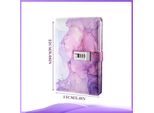 Inf Quaderno Con Lucchetto Uv - Diario Con Password A5 Viola