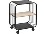 5 Five Simply Smart - Scaffale A 2 Livelli In Metallo E Legno Nero