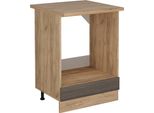Vicco Mobile Per Forno Da Incasso R-Line, 60 Cm , Pl Rovere, Grigio Nobile/Quercia Dorata