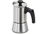 Espressokocher HEZ9ES100, Espressomaschine edelstahl/schwarz, 4 Tassen