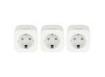 Smart Home Zwischenstecker Kompakt, Schaltsteckdose Weiß, 3Er Pack