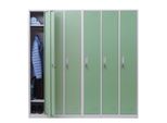 SchließFach Preston T829, Spind Wertfachschrank SchließFachschrank, Metall 6 FäCher ~ GrüN