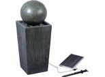 dobar Gartenbrunnen „Apollon“ mit Solar-Panel Wasserspiel Brunnen