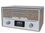 DENVER Digitalradio (DAB+) Retro MDA-525 DAB+/FM Radio mit CD/BT/USB, braun (hellbraun, silber), B:22,5cm H:25,5cm T:39cm, Radios