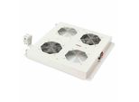 Digitus DN-19 FAN-2-N - Inserto Ventilatore A Rack Con Termostato (2 Ventilatori) - Grigio Chiaro, Ral 7035 - 48,3 Cm (19") (DN-19 FAN-2-"
