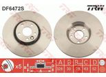 2X Disco Freno Trw DF6472S Per Volvo XC60 (156) 52Mm 328Mm