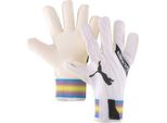 Puma Ultra Grip 1 Hybrid Pro Guanti Da Portiere Uomo Grigio Chiaro Nero Taglia 9