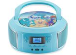 Lettore Cd Portatile Cyberlux | Lettore Cd Per Bambini | AUX-IN | Porta Usb | Radio CD/MP3 | Radio Per Bambini | Radio Cd | Impianto Stereo | Boombox | Verde
