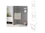 Vidaxl Schermo Doccia Per Cabina Doccia Esg Design Vetro Pietra 100X195 Cm - Schermi Doccia