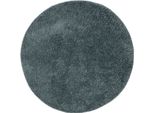 Tappeto Interiyou A Pelo Alto Sofia Blue ø 80 Cm Rotondo