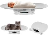 Bilancia Ecosa 3In1 Per Bambini, Animali Domestici E Persone Bilancia Digitale Con Funzione Tara/Tenuta Display A Led Portata 120 Kg Precisione 5G/50G Unità Di Peso: Kg/Lb/St Design Robusto In Abs Funzionamento A Batteria