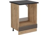Vicco Mobile Per Forno Da Incasso R-Line, 60 Cm , Pl Antracite, Grigio Nobile/Quercia Dorata