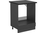Vicco Mobile Per Forno Da Incasso R-Line, 60 Cm , Pl Antracite, Antracite Lucido/Antracite