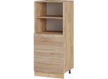 Vicco Mobile Per Forno Da Incasso R-Line, 60 Cm, Sonoma/Quercia Dorata