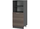 Vicco Mobile Per Forno Da Incasso R-Line, 60 Cm, Grigio Nobile/Antracite