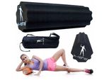 Rullo Massaggiante Con Sporgenze - Rullo Fasciale Per Muscoli, Yoga E Pilates, Nero + Borsa Gratuita