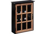 SchlüSselkasten "Milana"" Holz & Kiefer - Schwarz - H.39 -5 Cm - Atmosphera Interior Designer"