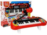 Tastiera Pianoforte 24 Tasti Usb Microfono Rosso
