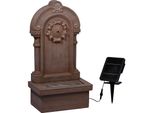 dobar Gartenbrunnen „Poseidon“ mit Solar-Panel Wasserspiel Brunnen