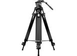 Mantona Dolomit 1300 Treppiede Video 188 Cm (74 Pollici) Con Testa Panoramica A Smorzamento Fluido Per Dslr/Videocamera - Inclusa Borsa - Treppiede Fotocamera Treppiede Video Con Testa Fluida