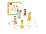 Tooky Toy Bersaglio In Legno Per Il Lancio Di Animali 15 El.