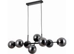 Italux Molite Lampadario Industriale Nero PND-1098-8-BL