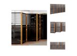 Vidaxl Divisorio 5 Pezzi Nero 350X180 Cm - Divisori Per Ambienti