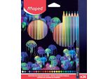 Maped 831705 Matite Triangolari Maped Deepsea Paradise, Confezione Da 24 Pezzi
