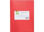 Q-Connect® KF01250 Libro Espositore - 20 Buste, Copertina In Pp, 450 Mym, Rosso