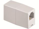 Goobay Telefon Adapter RJ11/RJ14 Buchsen 6P4C Weiß (Bulk)