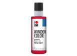 Marabu 0406 04 038 Window Color Fun&Fancy, Rubinrot 038, 80 Ml