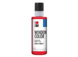 Marabu 0406 04 031 Window Color Fun&Fancy, Kirschrot 031, 80 Ml