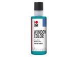 Marabu 0406 04 098 Colore Per Finestre Fun&Fancy, Turkisblau 098, 80 Ml